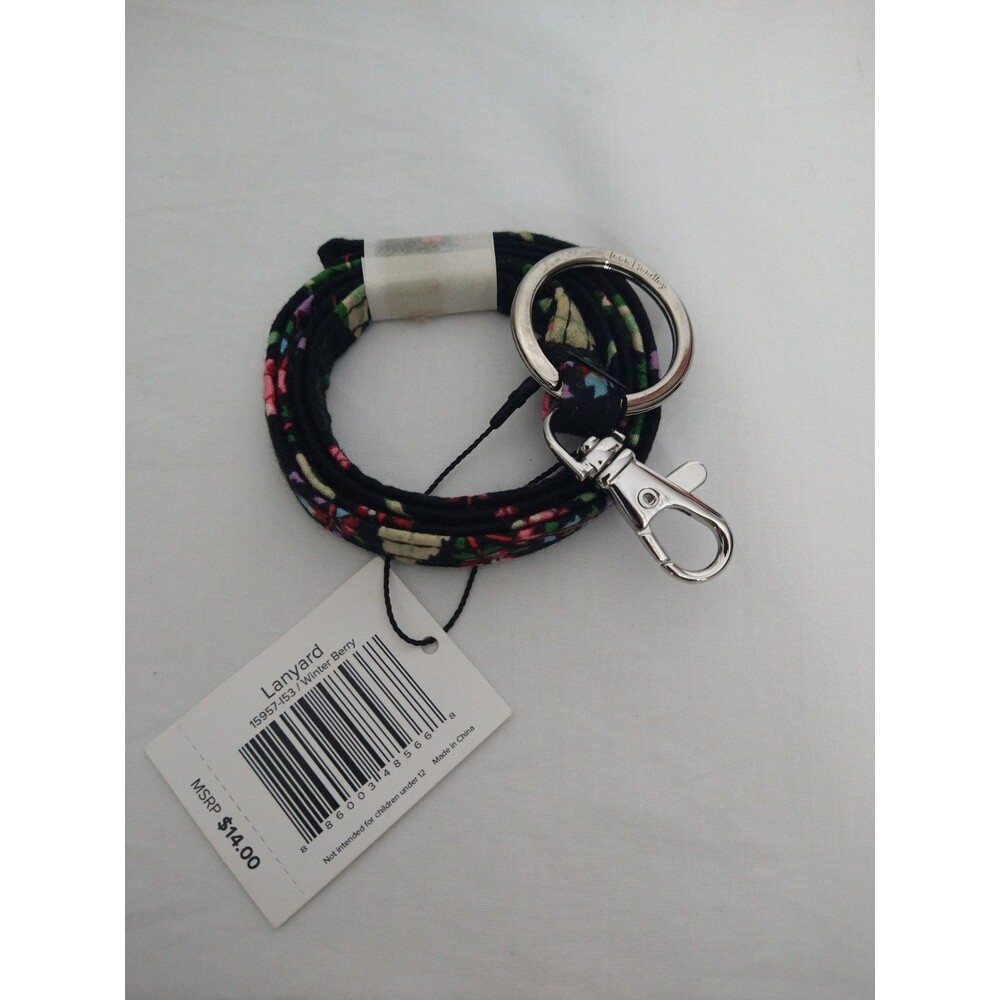 Vera Bradley Iconic Breakaway Lanyard in Winter Berry